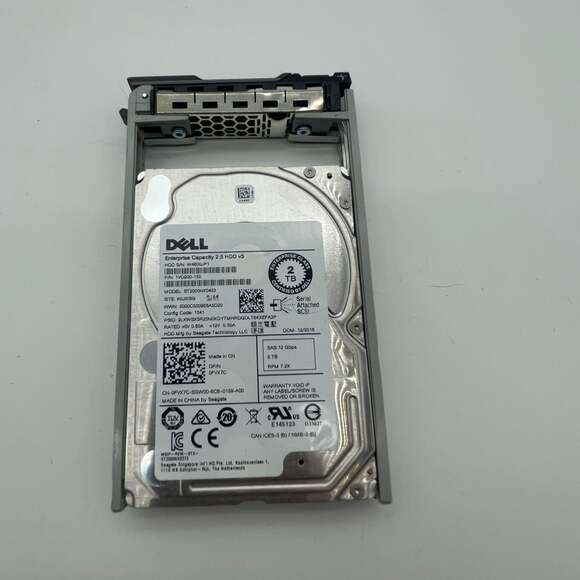 Dell 2TB 7.2K SAS 12Gbps 2.5